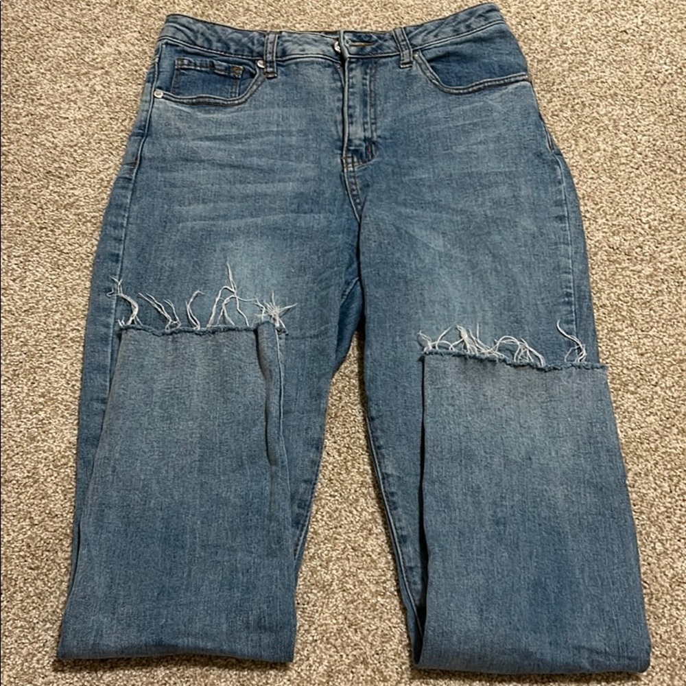 Straight leg jeans